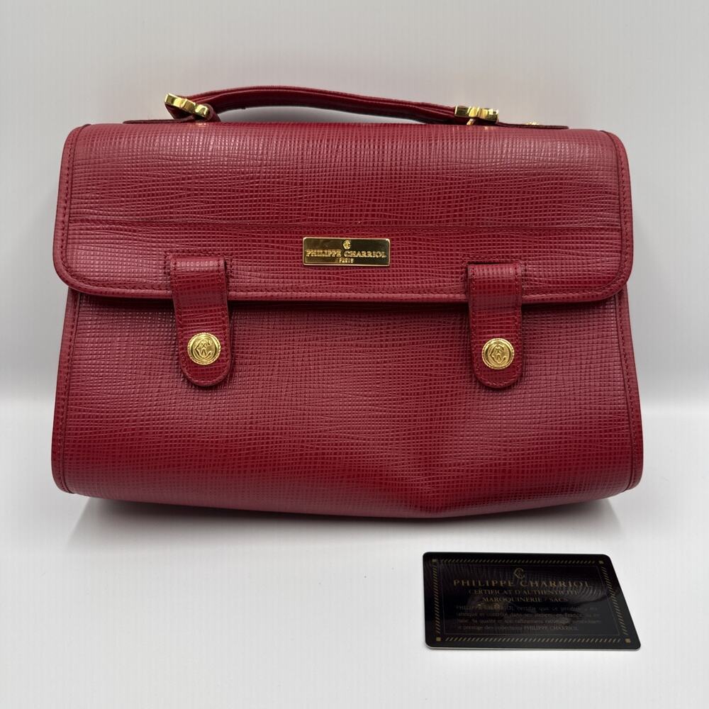 Philippe Charriol Crossbody Bag Red Crossbody Bags, Handbags WO STRAP!!!